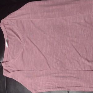 Pink Cloud Nine V-Neck Sweater Size S